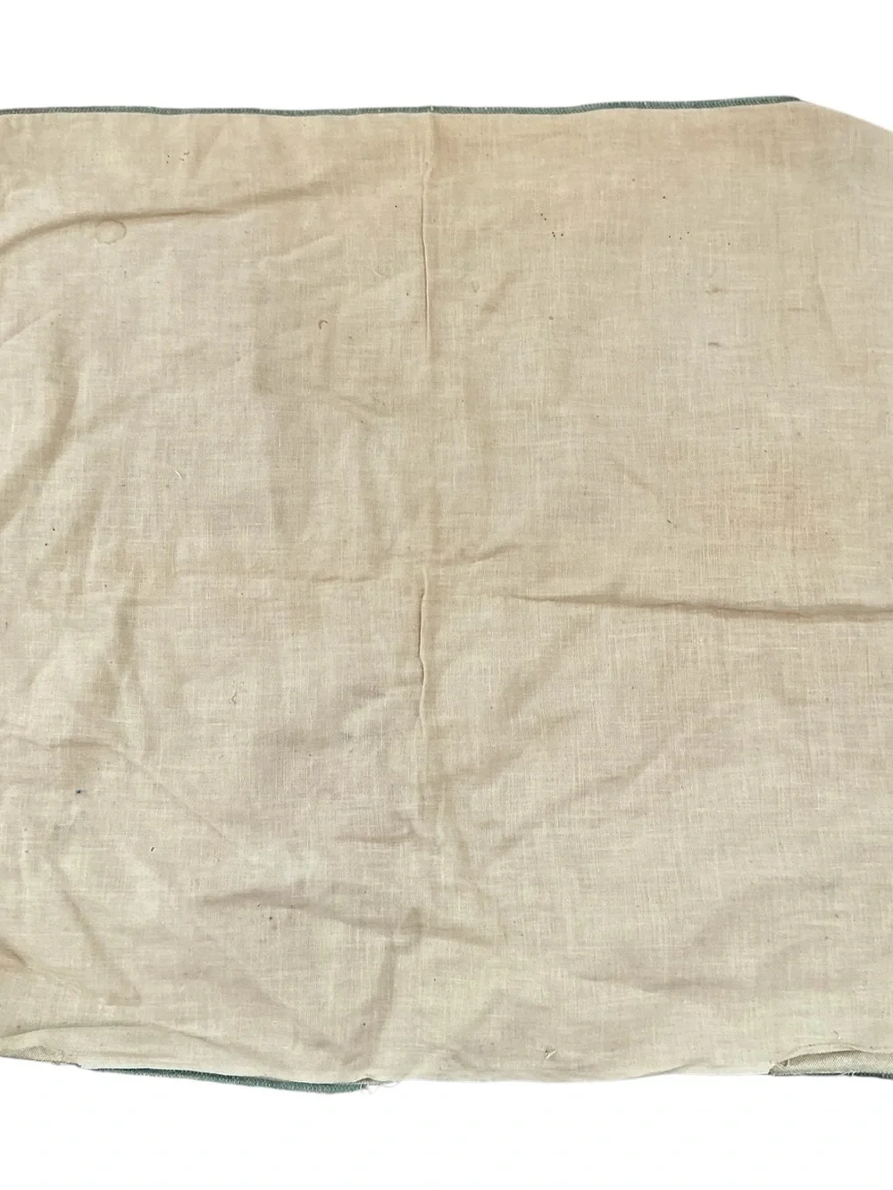 Vintage 1940s linen pillowcase cover 19 x 19 USA made